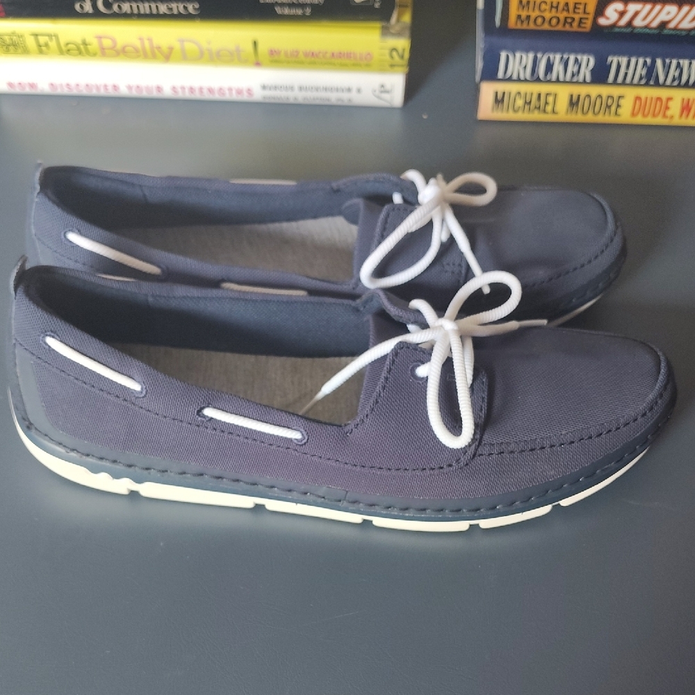Boat Shoes Cloudsteppers Soft Cushion Women's Navy 9 1/2